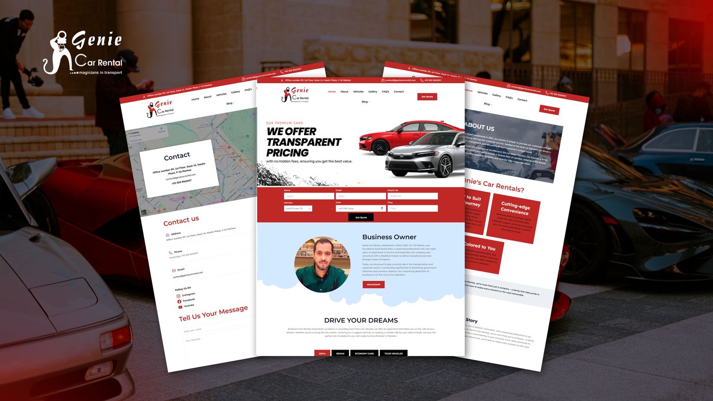 Zimtech web application interface design mockup